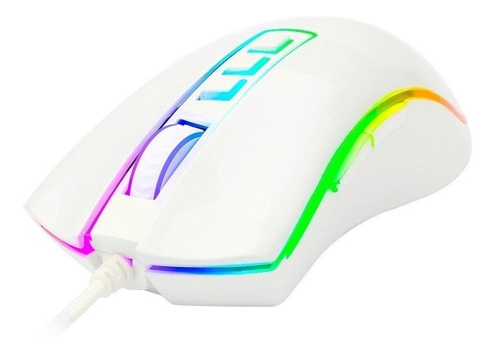 Mouse Gamer Redragon Cobra Chroma RGB White M711 10.000DPI Mouse Gamer Redragon Cobra Chroma RGB White M711 10.000DPI